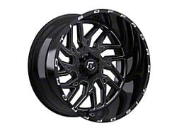 TIS 544 Gloss Black Milled Wheel; 22x10; -19mm Offset (20-25 Jeep Gladiator JT)