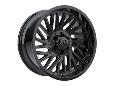 TIS 553 Gloss Black Wheel; 22x10; -12mm Offset (20-25 Jeep Gladiator JT)