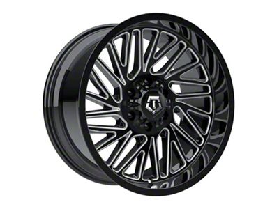 TIS 553 Gloss Black Milled Wheel; 20x9; 0mm Offset (05-10 Jeep Grand Cherokee WK)