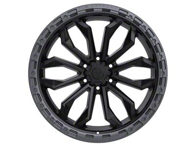 TIS 556 Satin Black with Anthracite Bead Ring Wheel; 20x9; 0mm Offset (22-24 Jeep Grand Cherokee WL)