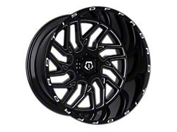 TIS 544 Gloss Black Milled Wheel; 20x10; -19mm Offset (76-86 Jeep CJ7)