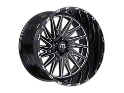 TIS 547 Gloss Black Milled Wheel; 20x12; -44mm Offset (76-86 Jeep CJ7)