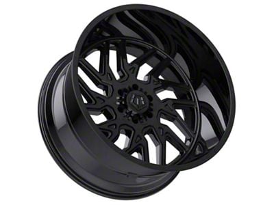 TIS 544 Gloss Black Wheel; 22x10; -19mm Offset (07-18 Jeep Wrangler JK)