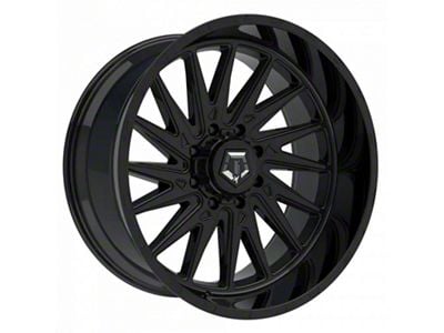 TIS 547 Gloss Black Wheel; 20x10; -19mm Offset (97-06 Jeep Wrangler TJ)