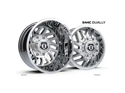 TIS 544 Chrome Wheel; 20x12; -44mm Offset (87-95 Jeep Wrangler YJ)