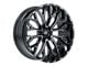 TIS 565 Gloss Black Milled 6-Lug Wheel; 20x9; 0mm Offset (17-24 Titan)