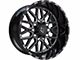 TIS 548BM Gloss Black Milled 6-Lug Wheel; 22x12; -44mm Offset (16-24 Titan XD)