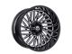 TIS 553 Gloss Black Milled 6-Lug Wheel; 20x10; -12mm Offset (16-24 Titan XD)