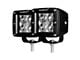 3-Inch Hyperspot Square LED Pod Lights; Spot Beam (Universal; Some Adaptation May Be Required)