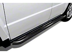 3-Inch Round Side Step Bars; Black (04-24 Titan Crew Cab)