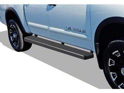 6-Inch iStep Running Boards; Black (04-24 Titan Crew Cab)