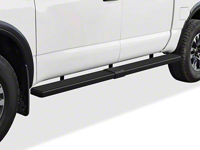 6-Inch Wheel-to-Wheel Running Boards; Black (04-24 Titan Crew Cab w/ 5-1/2-Foot Bed)