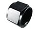 Aluminum Flare Cap; -6AN; Black