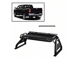 Atlas Roll Bar with 50-Inch LED Light Bar; Black (17-24 Titan)