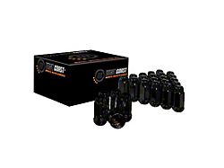 Black Acorn Lug Nuts; M14x1.5; Set of 24 (17-24 Titan)