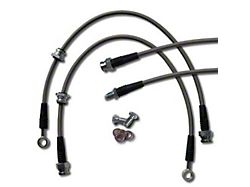 Braided Stainless Steel Brake Line Kit; Front and Rear (08-15 Titan)