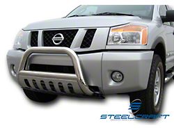 Bull Bar with Skid Plate; Stainless Steel (04-15 Titan)