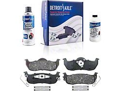 Ceramic Brake Pads with Brake Fluid and Cleaner; Rear Pair (04-15 Titan)