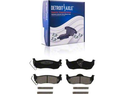 Ceramic Brake Pads; Rear Pair (04-15 Titan)