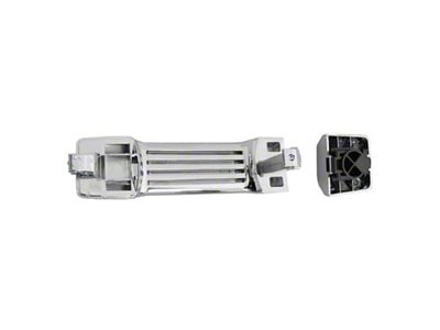 Exterior Door Handle; Rear Driver or Passenger Side; Chrome (04-18 Titan Crew Cab)