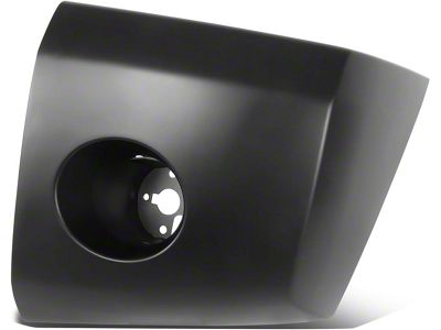 Factory Style Front Bumper End Cap Extension; Driver Side; Primed Black (04-07 Titan)