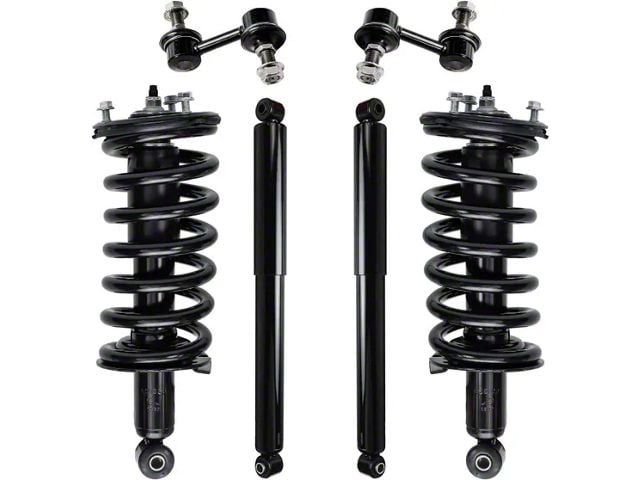 Front Strut and Spring Assemblies with Rear Shocks and Sway Bar Links (04-15 4WD Titan w/o Off-Road Package)