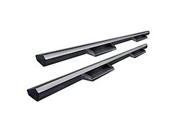 Impact Heavy Duty Drop Side Step Bars; Black (17-24 Titan Crew Cab)