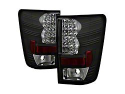 LED Tail Lights; Black Housing; Clear Lens (04-15 Titan)