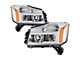 Light Bar DRL Projector Headlights; Chrome Housing; Clear Lens (04-15 Titan)