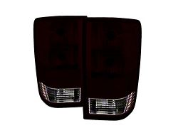 OE Style Tail Lights; Chrome Housing; Red Smoked Lens (04-15 Titan w/ In-Bed Utility Compartment)