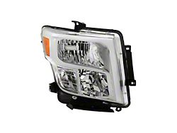 OEM Style Headlight; Chrome Housing; Clear Lens; Passenger Side (16-24 Titan w/ Factory Halogen Headlights)