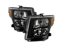 OEM Style Tail Lights; Black Housing; Clear Lens (17-24 Titan w/ Factory Halogen Tail Lights)