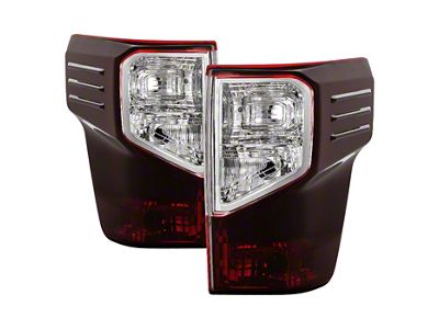 OEM Style Tail Lights; Chrome Housing; Red Smoked Lens (17-24 Titan w/ Factory Halogen Tail Lights)