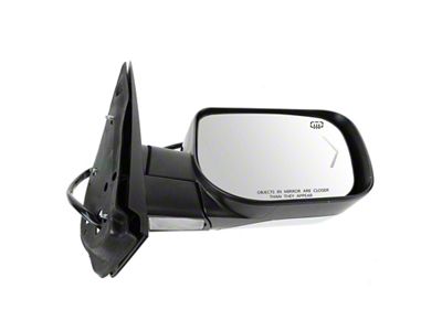 Powered Heated Mirror with Turn Signal; Chrome; Passenger Side (09-15 Titan w/ Puddle Lights & Memory Mirrors)