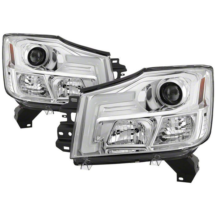 Titan Signature Series Version 2 Projector Headlights; Chrome Housing ...