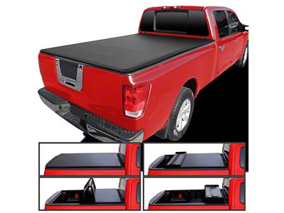 Soft Quad-Fold Tonneau Cover (05-15 Titan w/ 6-1/2-Foot Bed)