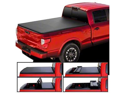 Soft Quad-Fold Tonneau Cover (17-24 Titan w/ 6-1/2-Foot Bed)