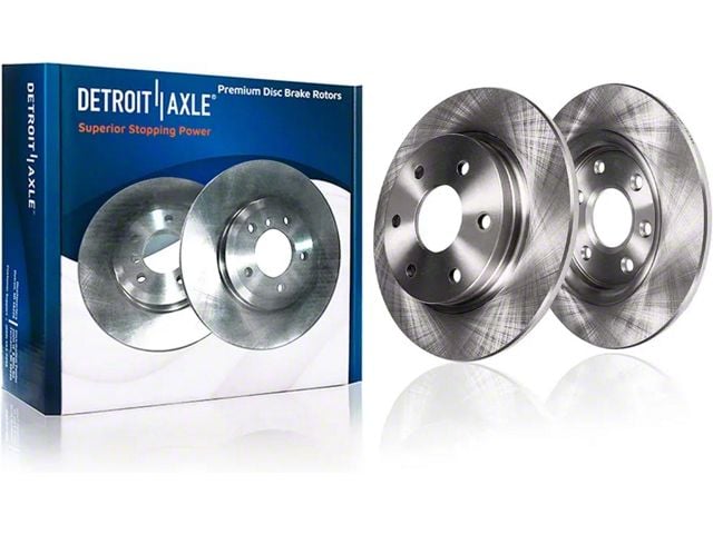 Solid 6-Lug Rotors; Rear Pair (04-15 Titan)