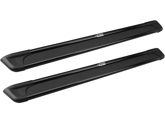 Sure-Grip Running Boards without Mounting Kit; Black Aluminum (04-15 Titan Crew Cab)