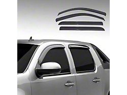 Tape-On Rain Guards; Front and Rear; Smoke (04-15 Titan Crew Cab)