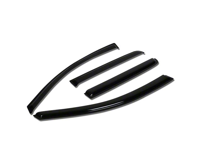 Tape-On Wind Deflectors Window Visors; Smoked (04-15 Titan King Cab)