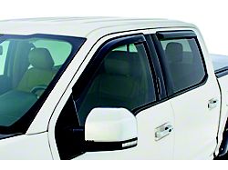 Tape-Onz Sidewind Deflectors; Front and Rear; Smoke (04-15 Titan Crew Cab)