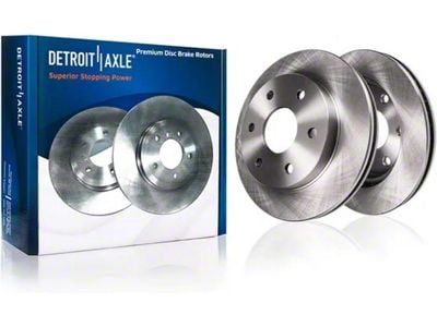 Vented 6-Lug Rotors; Front Pair (3/05-07 Titan)