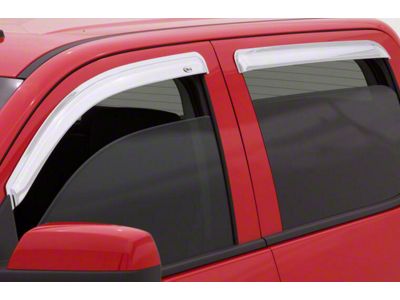 Ventvisor Window Deflectors; Front and Rear; Chrome (17-24 Titan Crew Cab)