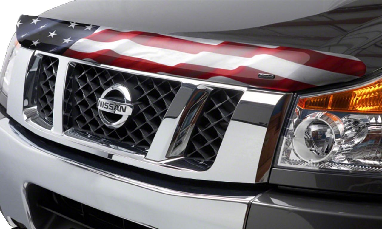 Titan Vigilante Premium Hood Protector; American Flag (17-24 Titan ...