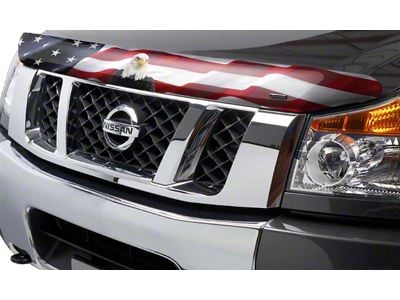 Vigilante Premium Hood Protector; American Flag with Eagle (17-24 Titan)