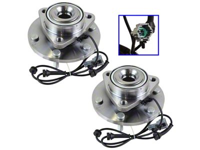 Wheel Bearing and Hub Assembly Set; Front (04-07 Titan)