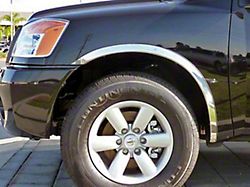 Wheel Well Fender Trim Molding; Stainless Steel (04-15 Titan)