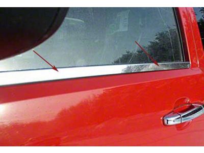 Window Sill Trim; Polished (04-15 Titan King Cab)