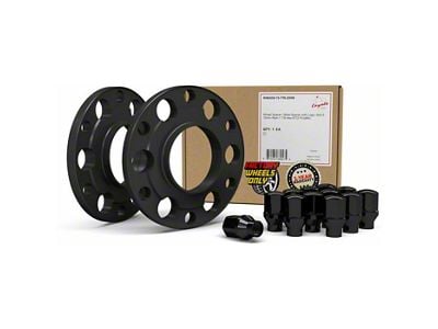 0.60-Inch Billet Aluminum 6-Lug Wheel Spacer and 7/8-Inch ET Acorn Black Lug Nut Kit (16-24 Titan XD)